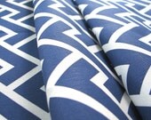 Chloe in Royal- Original Geometric Vintage Inspired  Home Decor Fabric Yardage