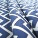 Chloe in Royal- Original Geometric Vintage Inspired Home Decor Fabric Yardage
