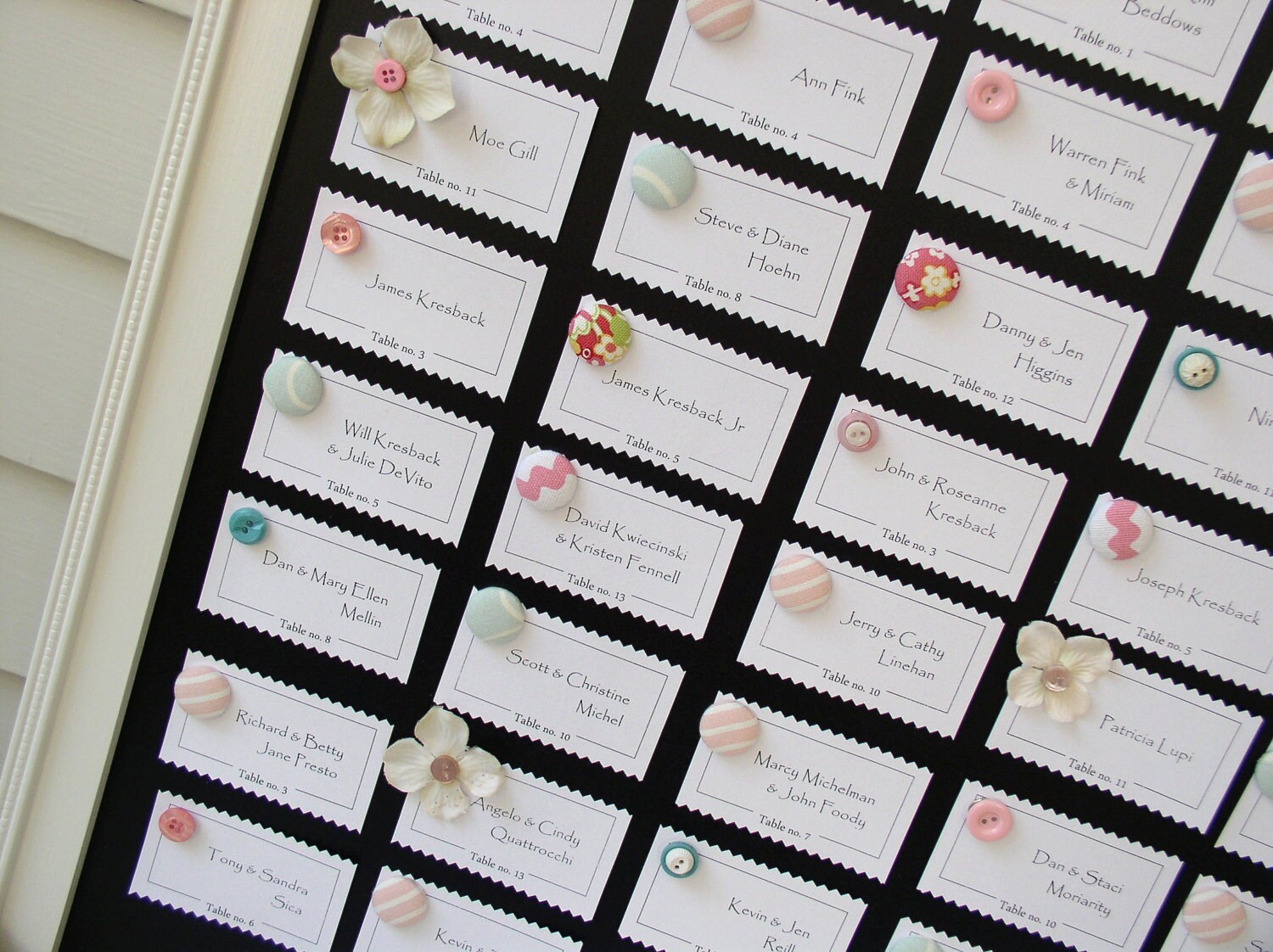 Chalkboard Escort Cards