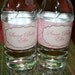 Pink and White Damask Baby Shower- water bottle wrapper- print your own