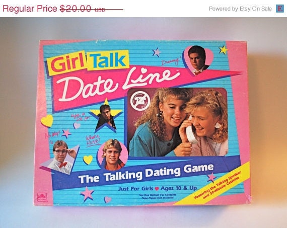 ON SALE Girl Talk Date Line Board Game Totally 80's