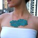 Turquoise Lace Necklace
