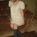 Ladies size Med/Authentic 1970s Worthington Tent Dress Eyelet Ivory Lace /Tent /swing Dress/ Cocktails/party dress/Fall Ivory swing Dress