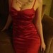 Vintage Wiggle DRESS/Merry Christmas Santa Clause/ Marilyn Monroe/ Lady In Red/ Cocktail Dress Ladies COUTURE/Perfect Holiday Dress