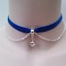 Mini Silver Plated JINGLE BELL With Chain BLACK Velvet Ribbon Choker Necklace -ma... or choose another colour velvet :)