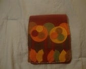 Crafty Tool Storage Pouch, Dark Red w/ Fall Trees