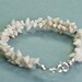 SeaShell Bracelet Beaded Mermaid Upcycled Ivory Creamy Bracelet