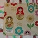 Ribbon Blanket- Matryoshka Nesting Dolls Ribbon Sensory Blanket With Camel Dot Minky For Your Baby Girl