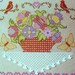 Barbara Sestok HERITAGE SAMPLER Flowers Floral Basket - Counted Cross Stitch Pattern Chart