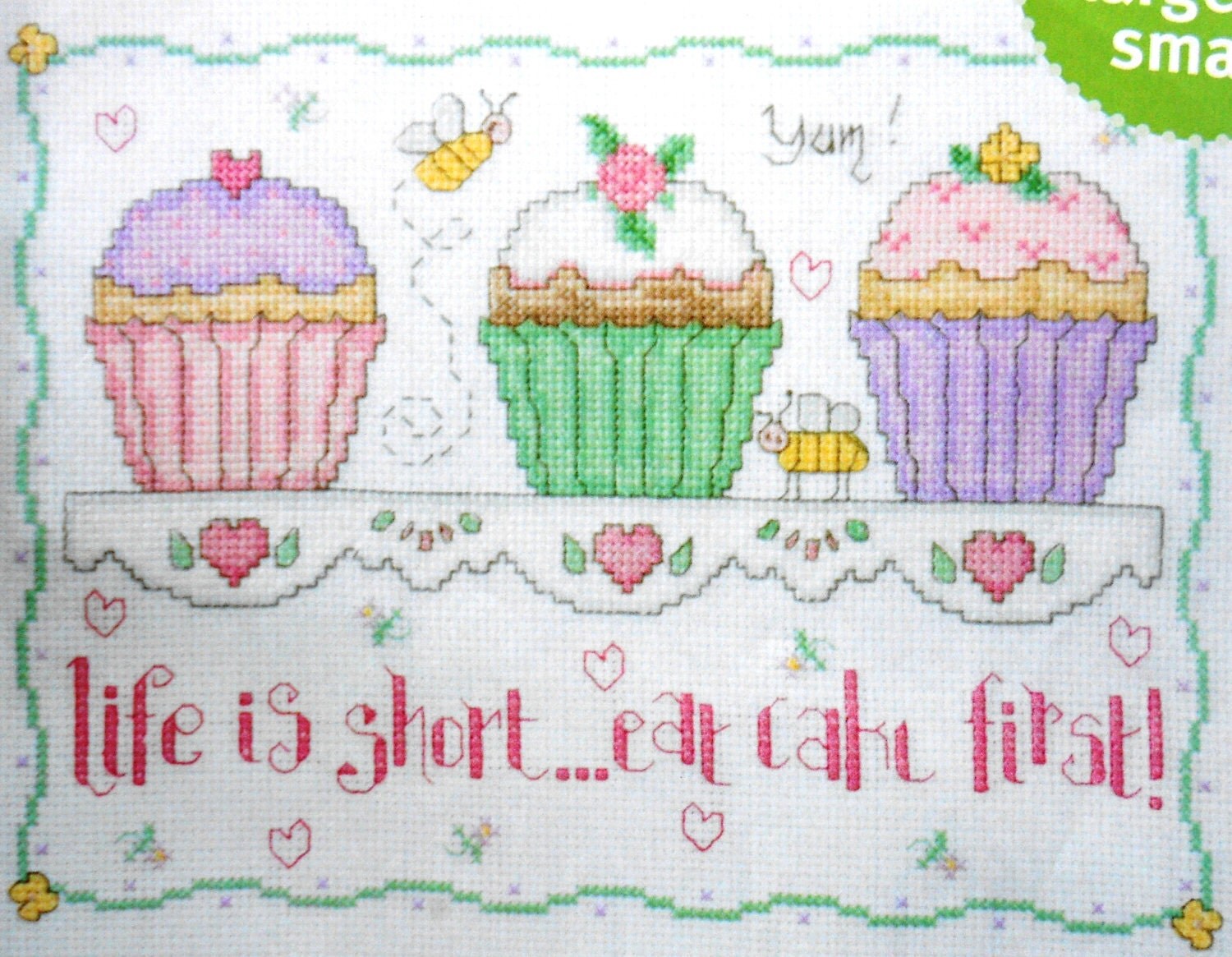 Cross stitch cupcake kit