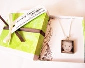 Custom Square Photo Necklace by Jessica Anne Designs
