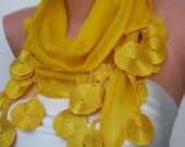 Shiny Yellow Scarf