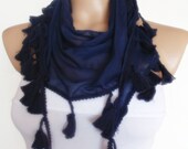 2012 summer fashion cotton scarf new design headband neckwarmer navy blue dark blue