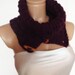 womens Mens neckwarmer cowl scarf valentines day gift  for him for her ready to ship burgundy