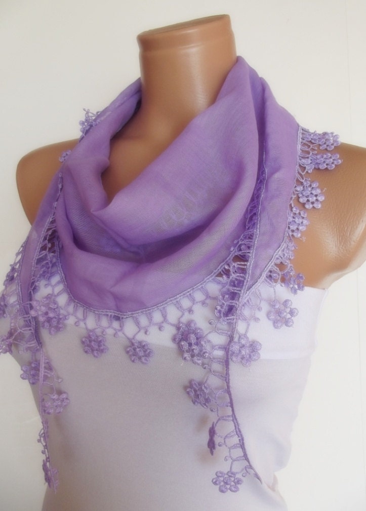 2012 summer fashion cotton scarf new design lilac lavender