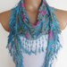 2012 summer fashion cotton scarf new design turquoise pink blue green
