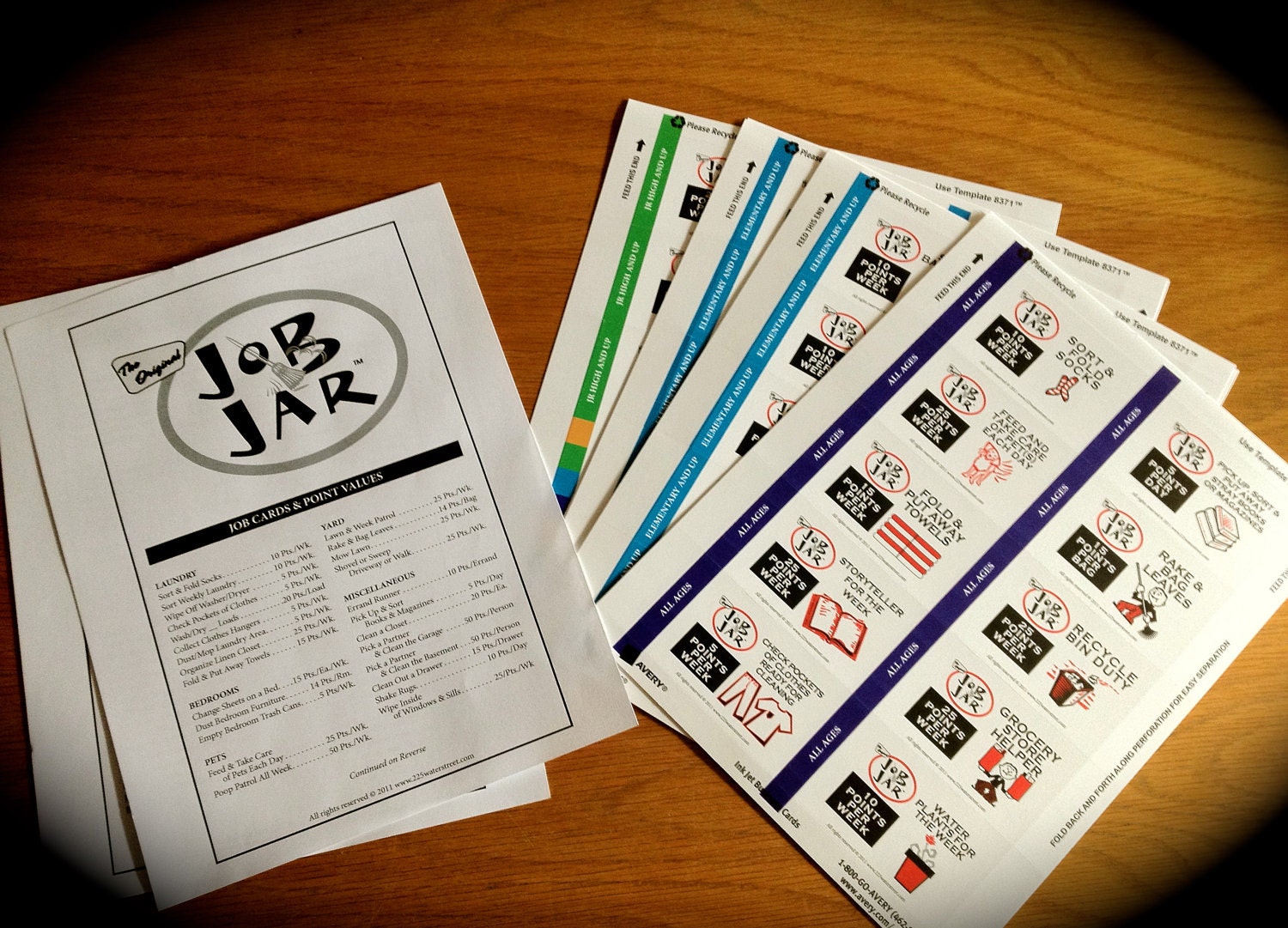 The "Job Jar" Household Chore System PDF Version
