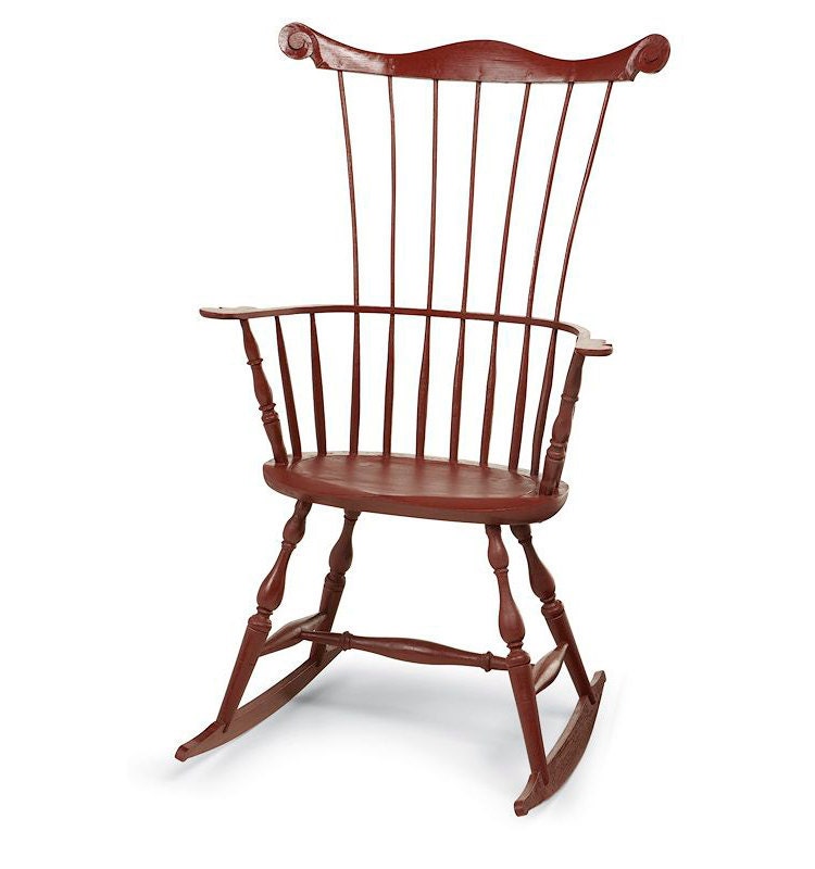 Comb-back Windsor rocking chair