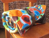 Polka Dot Baby Blanket - Handmade by TravelingTotShop