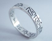 Avengers Loki Thor You Were Made to Be Ruled silver ring
