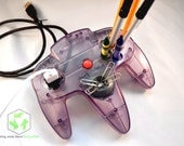 CLEARANCE: Atomic Purple Upcycled Nintendo 64 Desk-Mate w/ USB Extension