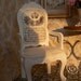 White armchair doll house