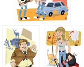 Waynes World - Tommy Boy - Joe Dirt - Framed 4x6 Mini Prints