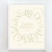 16x20 EMBLEM print custom name : Palette No. 40 cream green