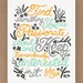 8x10-in Julia Child Quote Illustration Print