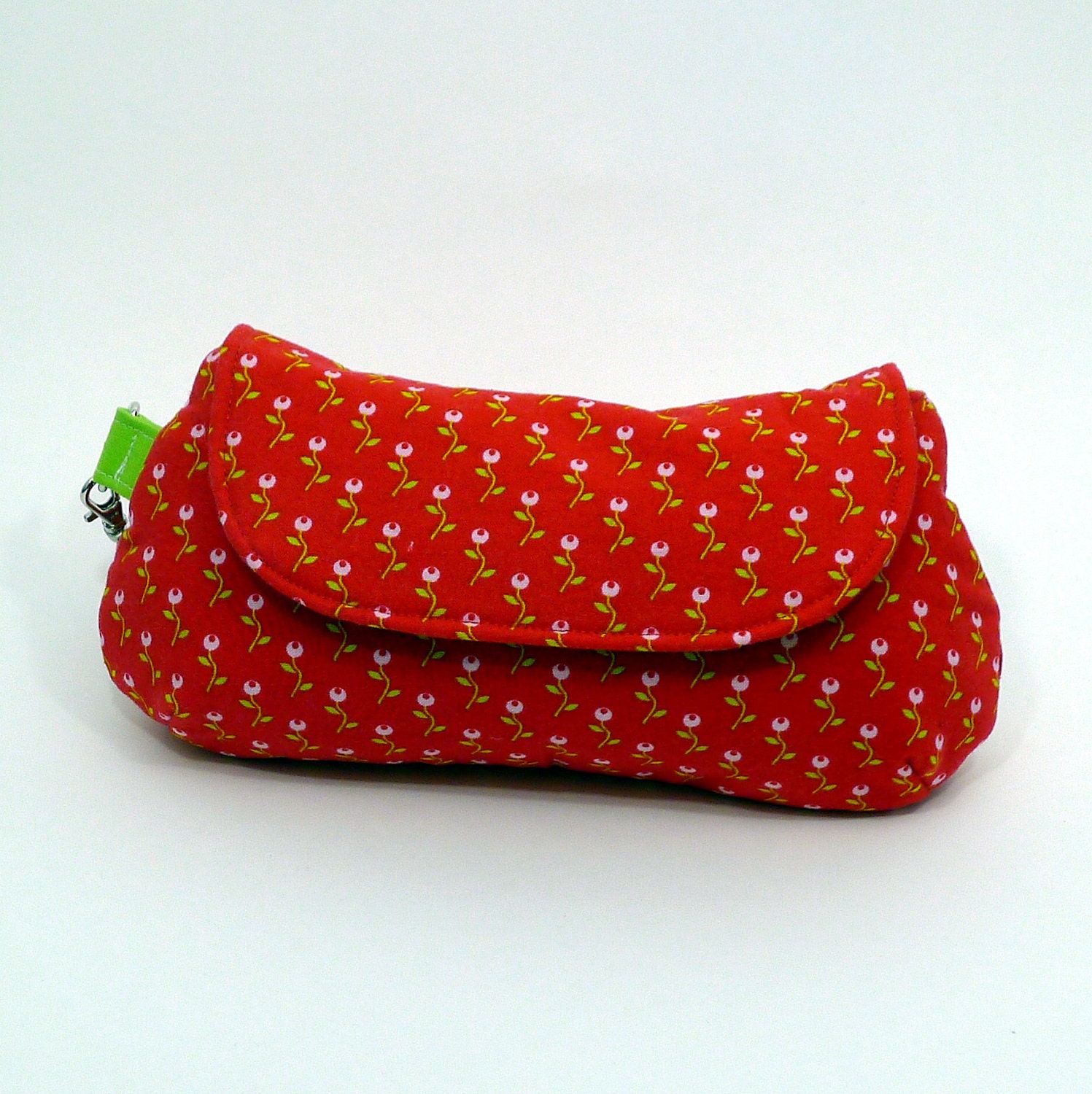 spring flowers Keyka Lou curvy clutch wristlet