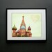 READY-TO-SHIP: Russia With Love. Fine Art Photography.  Moscow. St. Basil's Cathedral. Orange. Size 5x7" (Only One Left)
