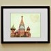 Russia With Love. Art Print. Moscow. Fine Art Photography. St. Basil's Cathedral. Orange. Size A4