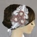 Lacy Bridal Hair Fascinator Head Piece. Handmade Weddings Accessory