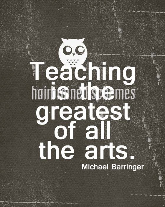 Teacher Gift -Teaching is the Greatest of all the Arts original distressed owl print green - 8x10 Gifts Under 25