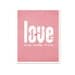 Love Truly Madly Deeply - Bold Modern Original Print - Pink Dot Grey Taupe Chevron Red Heart- Anniversary Valentines Day - 8x10