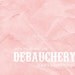 Art Poster Why Must You Say Debauchery Like it's a Bad Thing - Funny Snarky Cheeky Print - Distressed Pink Coral Peach