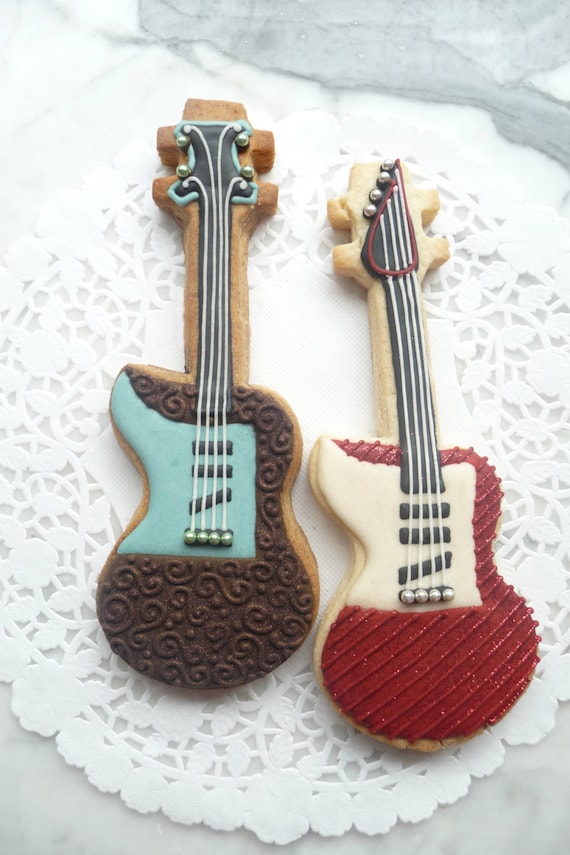 Electric Guitar Sugar Cookies