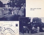 Vintage Book Plate of the long Eclipse of 1955 from the 1950s