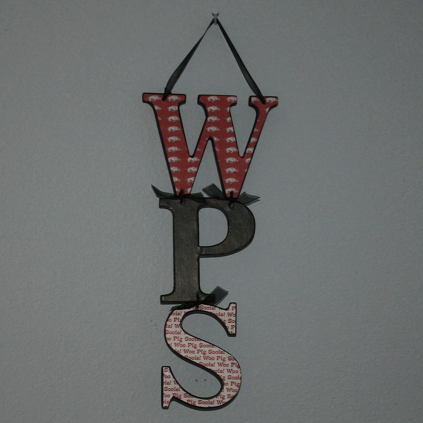 Arkansas Razorback Woo Pig Sooie Sign