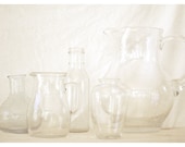 Glass still life, pitcher, vase, clean, ivory, beautiful, textured, pale, farmhouse, monotone, beige, cream, home decor, 123team - semisweetstudios