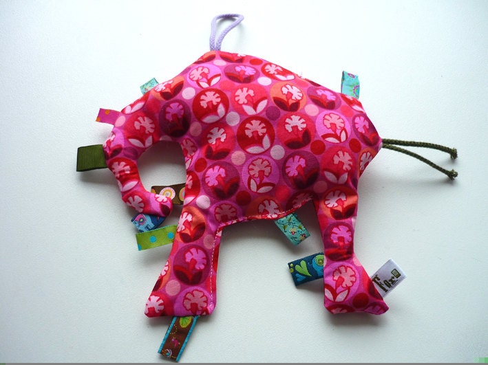 nibble blanket ELEFANT "funky flowers"