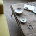 Island Barn coffee table XL industrial modern reclaimed wood with hairpin legs