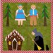 Hansel and Gretel Set of 4 paper pieced quilt block patterns PDF