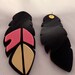 Laser Cut Feather Earrings