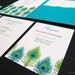 Pocketfold Wedding Invitation Suite, Peacock Feather- Sample