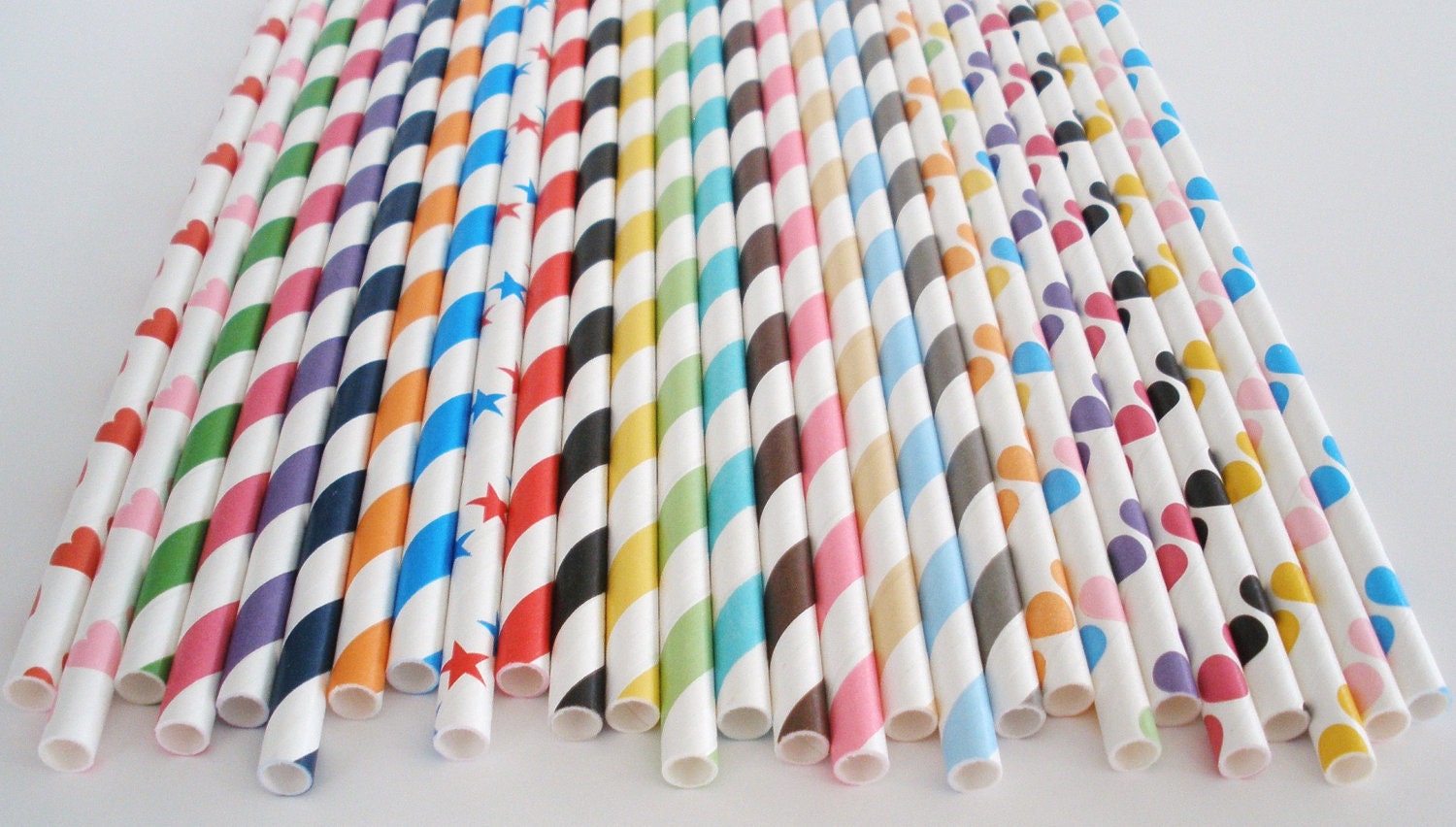 30 Paper Straws.. PICK your Color(s) Any Color, Any Design, Mix or Match.Your Choice...Paper Drinking Straws....Cake Pop Sticks...Weddings