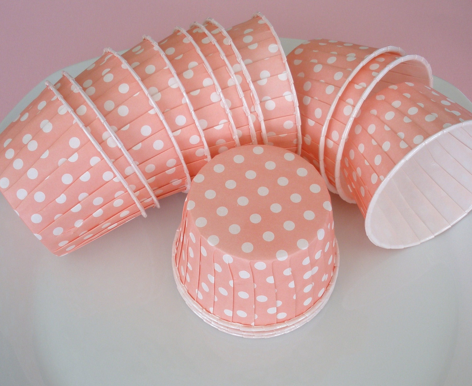 25 Pink Polka Dot Paper Straws Paper Drinking Straws Wedding, Cake Pop Sticks Retro Vintage Party Straws Princess Cowgirl