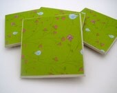 SALE 25% OFF Ceramic Coasters - Hello Birdie