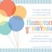 Balloon Birthday Party Invitation