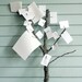 Rustic Tree Limb Display Stand - The Tree of Ideas -  For All Your Scraps of Inspiration, Unique Desktop Organizer, Wedding Table Decor